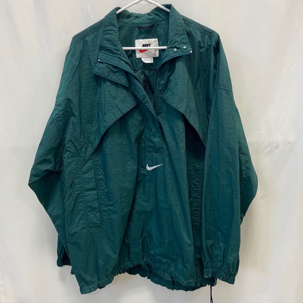 vintage green nike windbreaker